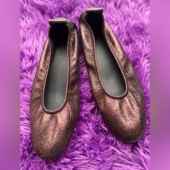 Arche Metallic Brown Flats - Picture 2 of 5